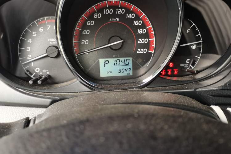 Used Toyota Vios 2022 1.5L 20th Anniversary Edition Odometer Close Up