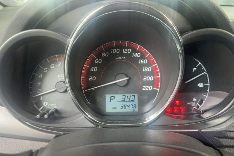Used Toyota Vios 2022 1.5L 20th Anniversary Edition Odometer Close Up