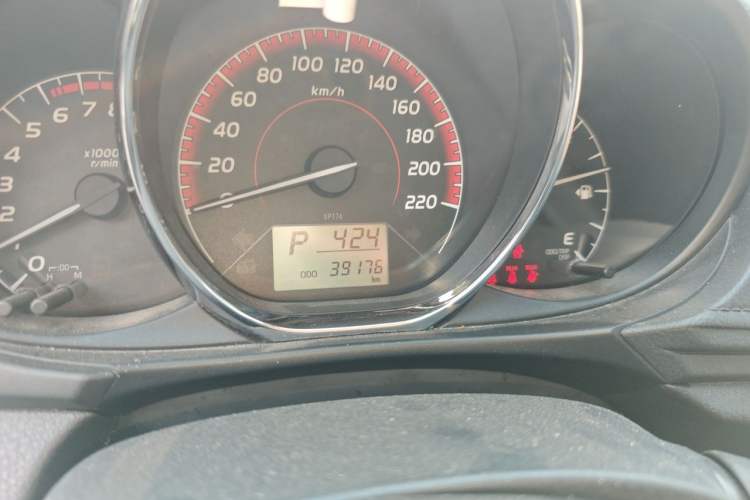 Used Toyota Vios 2022 1.5L 20th Anniversary Edition Odometer Close Up
