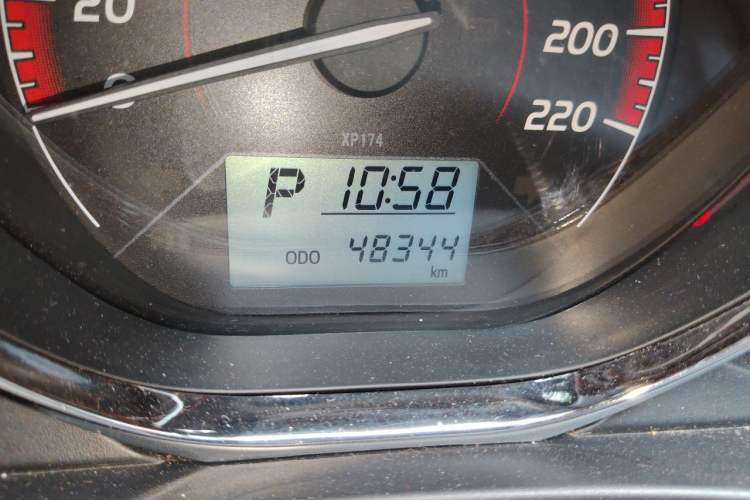 Used Toyota Vios 2022 1.5L 20th Anniversary Edition Odometer Close Up
