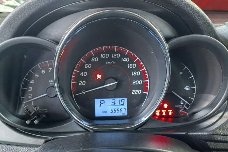Used Toyota Vios 2022 1.5L 20th Anniversary Edition Odometer Close Up