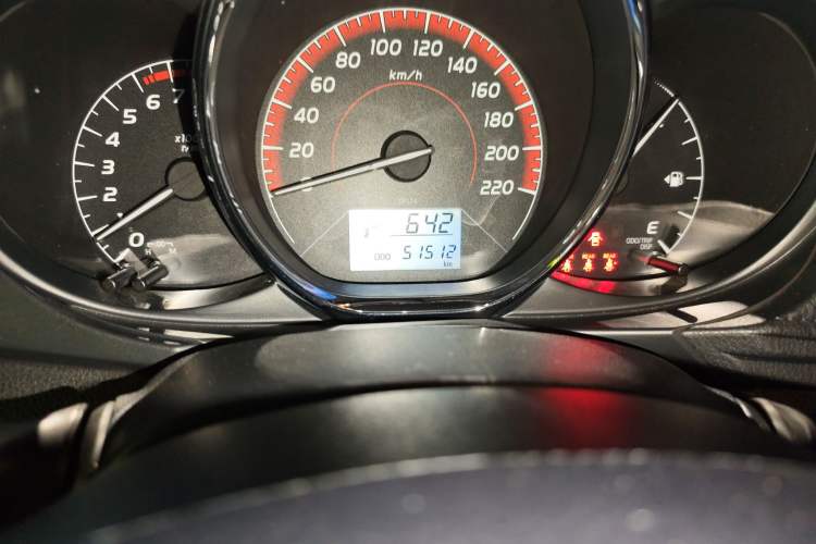 Used Toyota Vios 2022 1.5L 20th Anniversary Edition Odometer Close Up