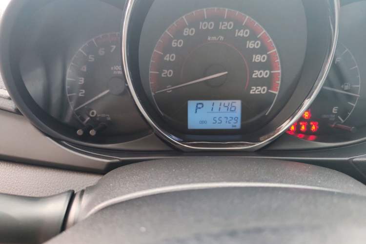 Used Toyota Vios FS 2021 1.5L CVT Fengchi Edition Odometer Close Up