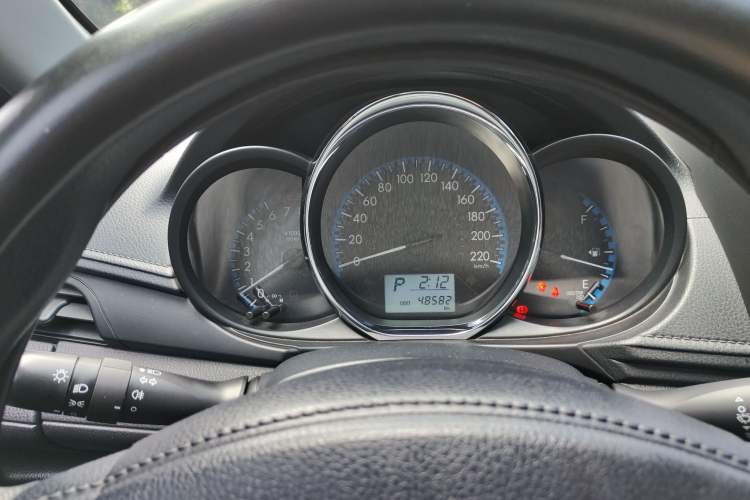 Used Toyota Vios FS 2017 1.5L CVT Fengchi Edition Odometer Close Up