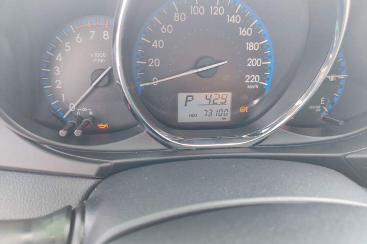 Used Toyota Vios FS 2017 1.5L CVT Fengchi Edition Odometer Close Up