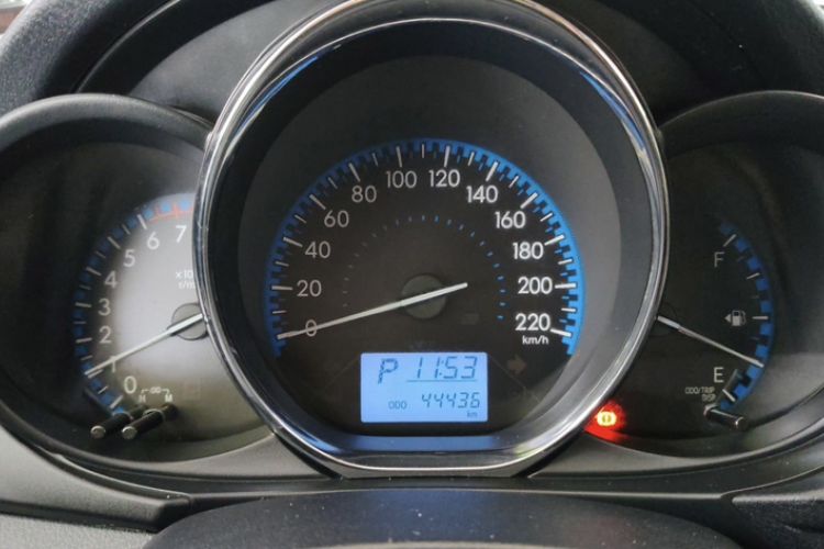 Used Toyota Vios FS 2017 1.5L CVT Fengchi Edition Odometer Close Up