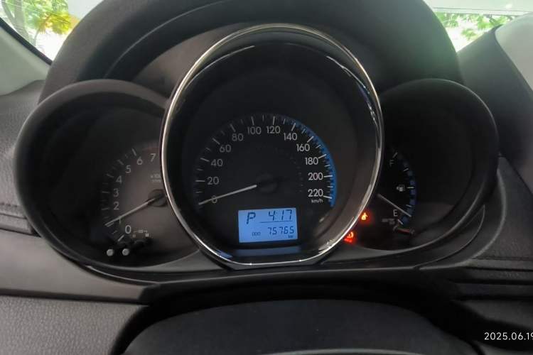 Used Toyota Vios FS 2017 1.5L CVT Fengchi Edition Odometer Close Up