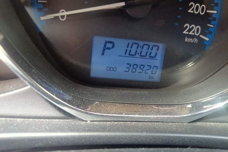 Used Toyota Vios FS 2017 1.5L CVT Fengchi Edition Odometer Close Up