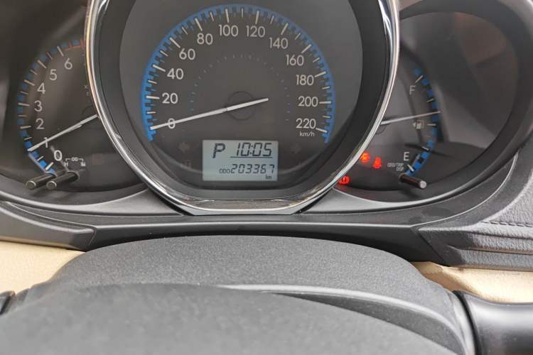 Used Toyota Vios FS 2017 1.5L CVT Fengchi Edition Odometer Close Up