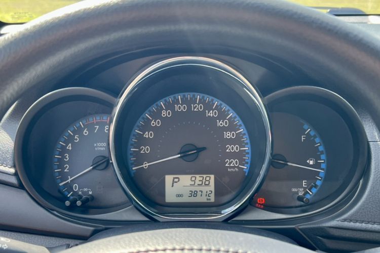 Used Toyota Vios FS 2017 1.5L CVT Fengchi Edition Odometer Close Up