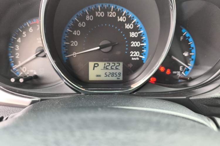 Used Toyota Vios FS 2017 1.5L CVT Trendy Edition Odometer Close Up