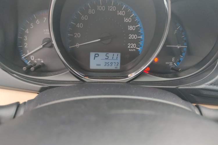 Used Toyota Vios FS 2017 1.5L CVT Fengchi Edition Odometer Close Up