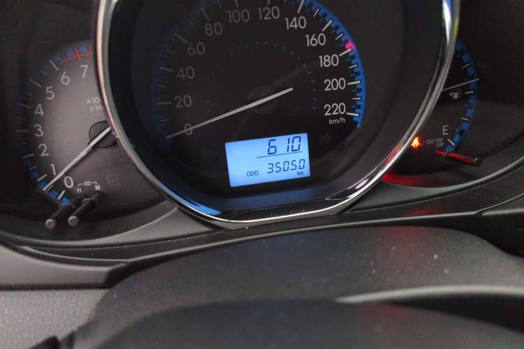 Used Toyota Vios FS 2017 1.5L Manual FENGCHI Edition Odometer Close Up