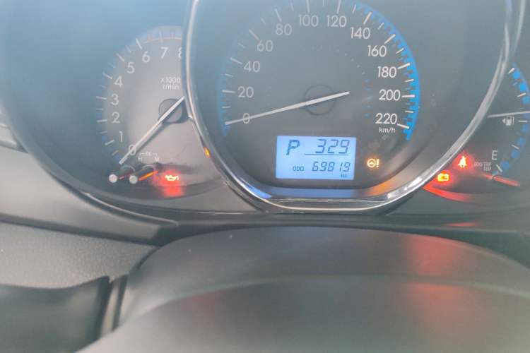 Used Toyota Vios FS 2017 1.5L CVT Fengchi Edition Odometer Close Up