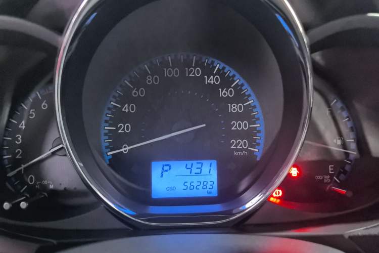 Used Toyota Vios FS 2017 1.5L CVT Fengchi Edition Odometer Close Up
