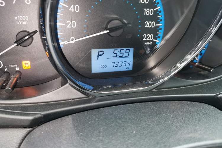 Used Toyota Vios FS 2017 1.5L CVT Fengchi Edition Odometer Close Up