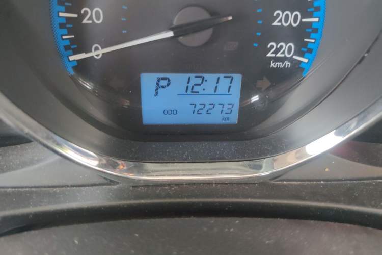 Used Toyota Vios FS 2017 1.5L CVT Fengchi Edition Odometer Close Up