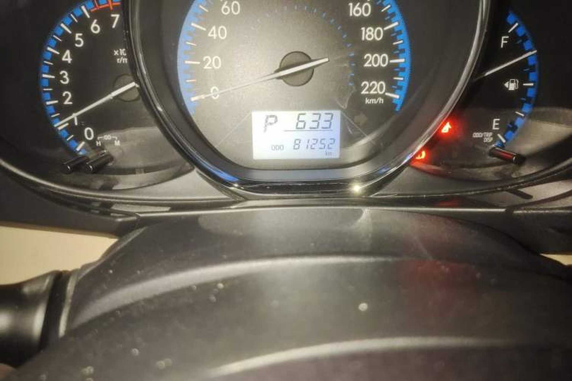 Used Toyota Vios FS 2017 1.5L CVT Fengchi Edition Odometer Close Up