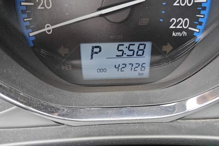 Used Toyota Vios FS 2017 1.5L CVT Fengchi Edition Odometer Close Up