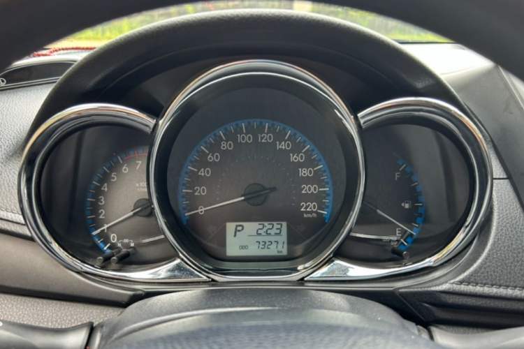 Used Toyota Vios FS 2017 1.5L CVT Fengchi Edition Odometer Close Up