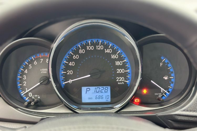 Used Toyota Vios FS 2017 1.5L CVT Fengchi Edition Odometer Close Up