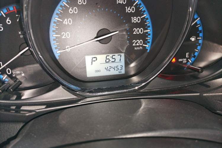 Used Toyota Vios FS 2017 1.5L CVT Fengchi Edition Odometer Close Up
