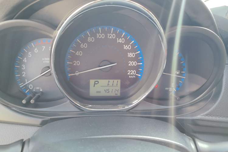 Used Toyota Vios FS 2017 1.5L CVT Fengchi Edition Odometer Close Up