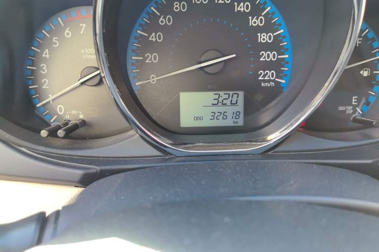 Used Toyota Vios FS 2017 1.5L Manual FENGCHI Edition Odometer Close Up