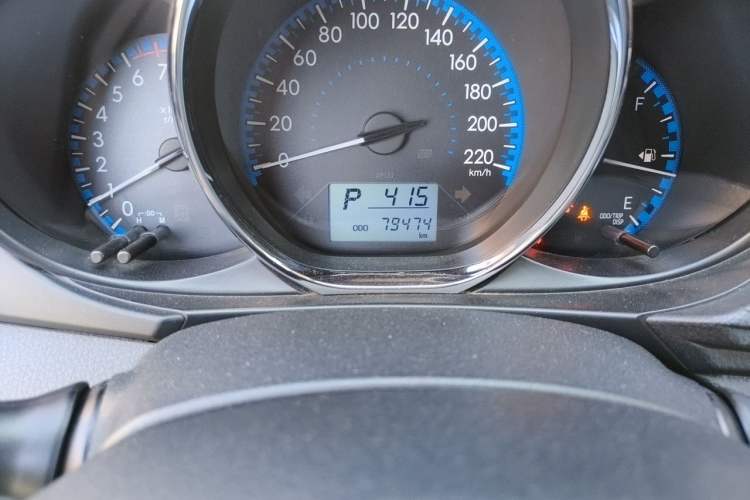 Used Toyota Vios FS 2017 1.5L CVT Fengchi Edition Odometer Close Up