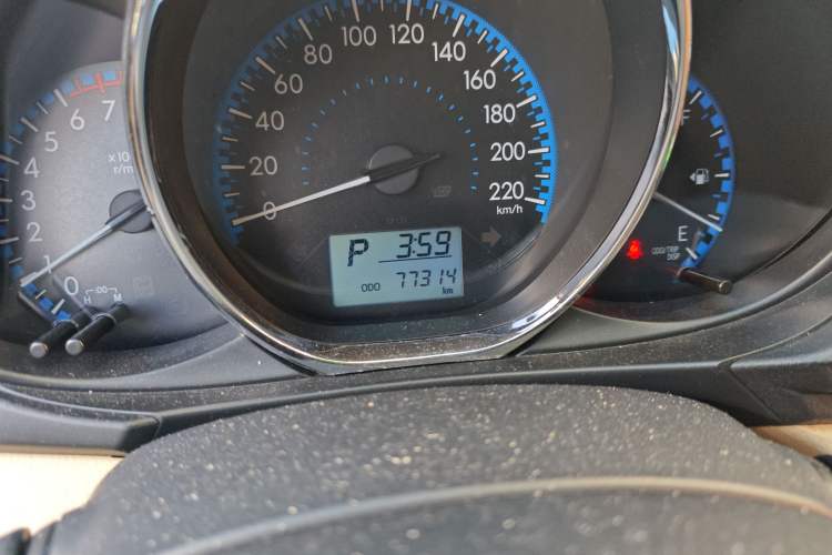 Used Toyota Vios FS 2017 1.5L CVT Fengchi Edition Odometer Close Up