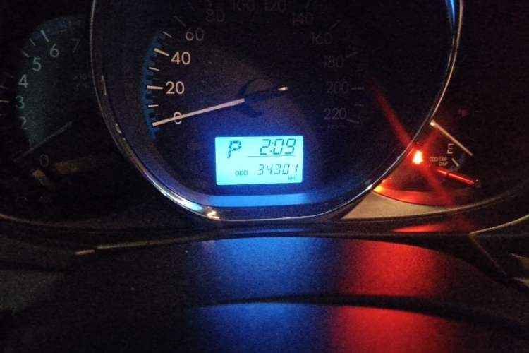 Used Toyota Vios FS 2017 1.5L CVT Fengchi Edition Odometer Close Up