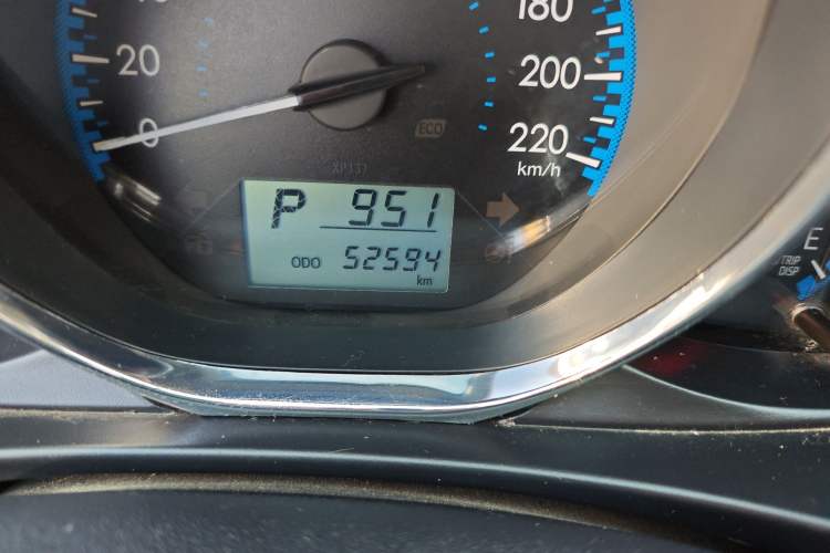 Used Toyota Vios FS 2017 1.5L CVT Fengchi Edition Odometer Close Up