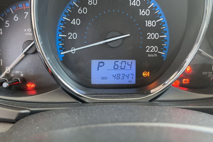 Used Toyota Vios FS 2017 1.5L CVT Fengchi Edition Odometer Close Up