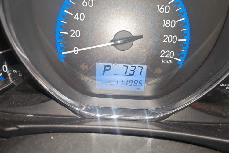 Used Toyota Vios FS 2017 1.5L CVT Fengchi Edition Odometer Close Up