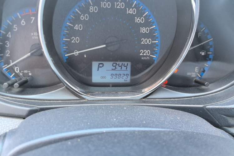 Used Toyota Vios FS 2017 1.5L CVT Fengchi Edition Odometer Close Up
