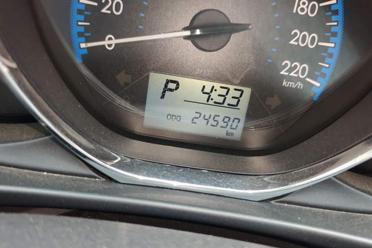 Used Toyota Vios FS 2017 1.5L CVT Fengchi Edition Odometer Close Up