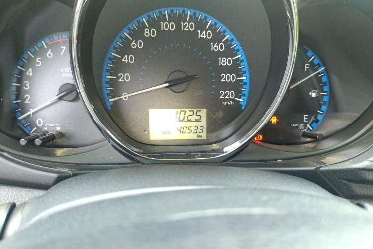 Used Toyota Vios FS 2017 1.5L Manual FENGCHI Edition Odometer Close Up