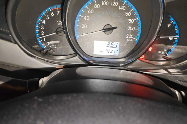 Used Toyota Vios FS 2017 1.5L CVT Fengchi Edition Odometer Close Up
