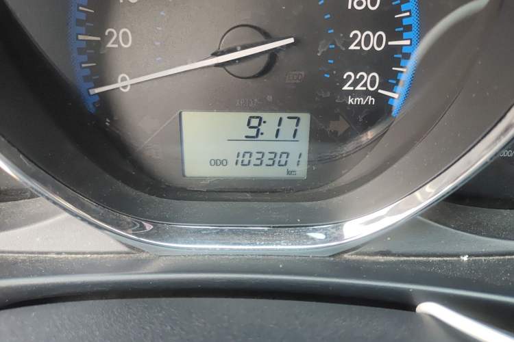 Used Toyota Vios FS 2017 1.5L Manual FENGCHI Edition Odometer Close Up