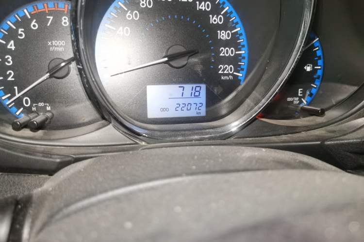 Used Toyota Vios FS 2017 1.5L Manual FENGCHI Edition Odometer Close Up