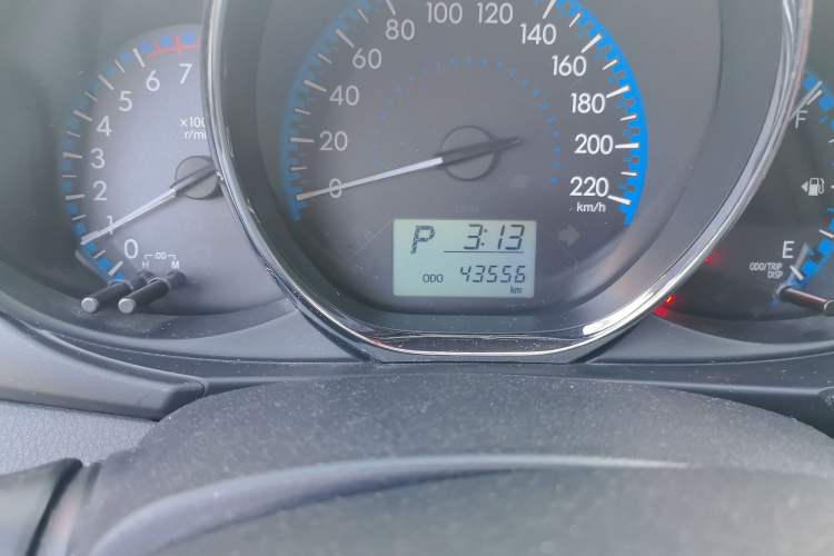 Used Toyota Vios FS 2017 1.3L CVT Sharp Edition Odometer Close Up