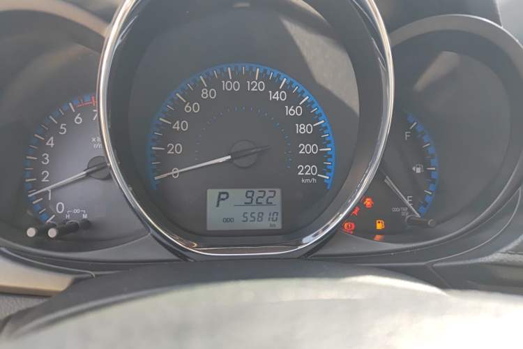 Used Toyota Vios FS 2017 1.5L CVT Fengchi Edition Odometer Close Up