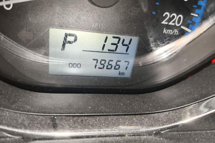 Used Toyota Vios FS 2017 1.5L CVT Fengchi Edition Odometer Close Up
