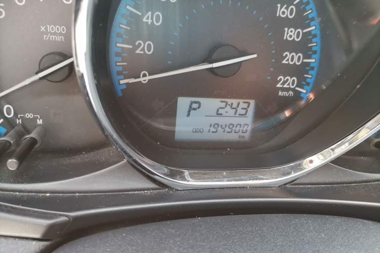 Used Toyota Vios FS 2017 1.5L CVT Fengchi Edition Odometer Close Up
