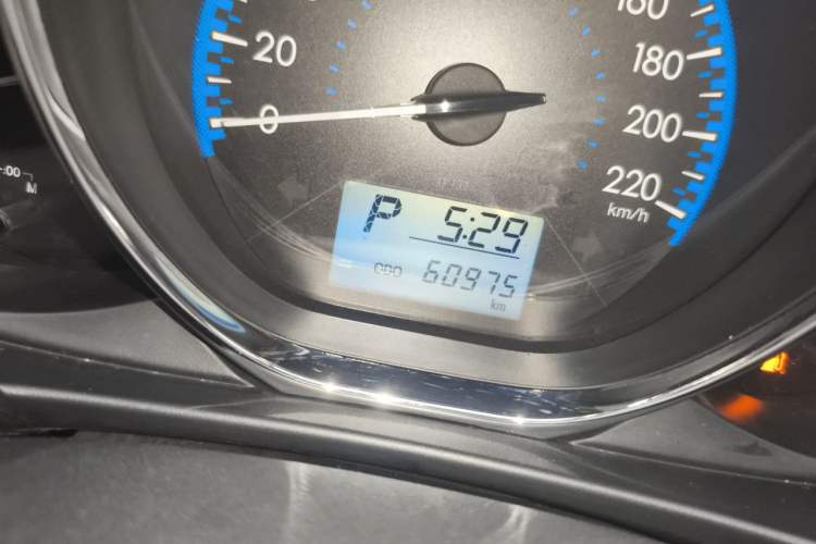 Used Toyota Vios FS 2017 1.5L CVT Fengchi Edition Odometer Close Up