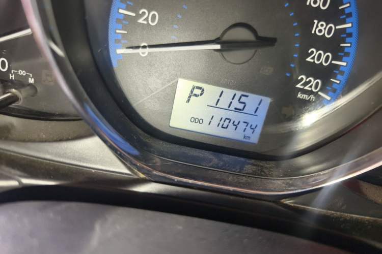 Used Toyota Vios FS 2017 1.5L CVT Fengchi Edition Odometer Close Up