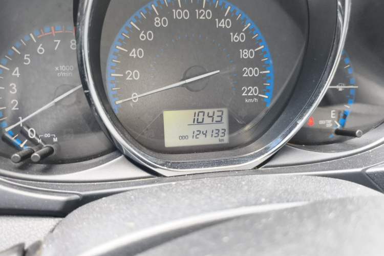 Used Toyota Vios FS 2017 1.5L Manual FENGCHI Edition Odometer Close Up
