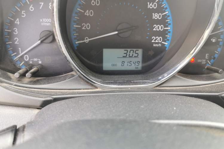 Used Toyota Vios FS 2017 1.5L Manual FENGCHI Edition Odometer Close Up