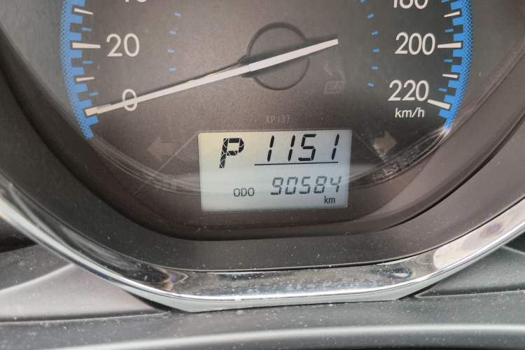 Used Toyota Vios FS 2017 1.5L CVT Fengchi Edition Odometer Close Up