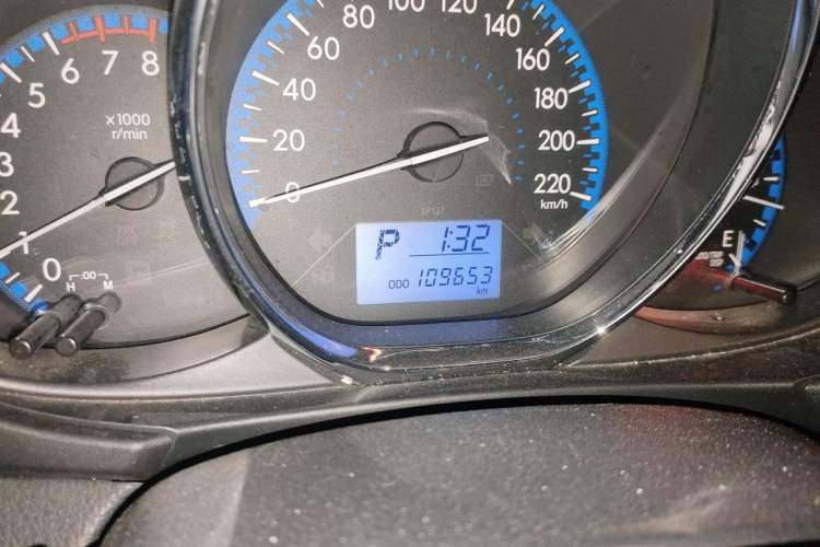 Used Toyota Vios FS 2017 1.5L CVT Fengchi Edition Odometer Close Up